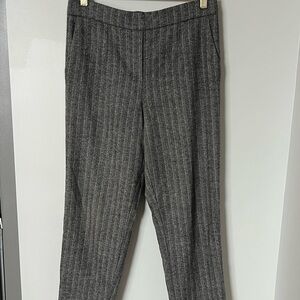 Aritzia Gray Pinstripe Trousers